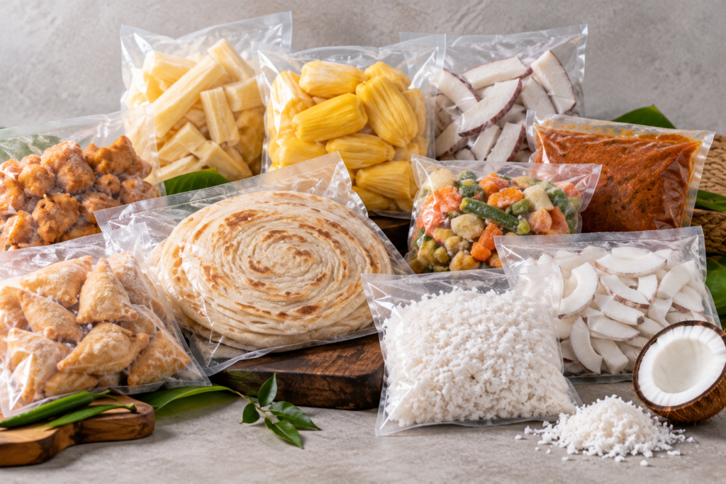 frozen south asian food selection
