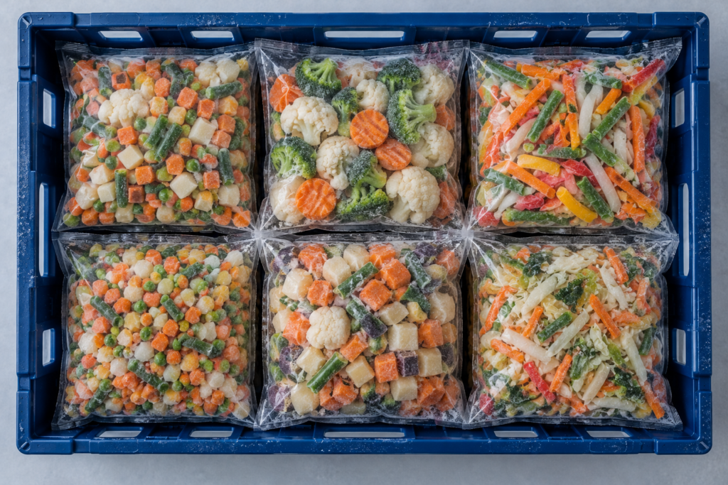 frozen vegetable medley crate