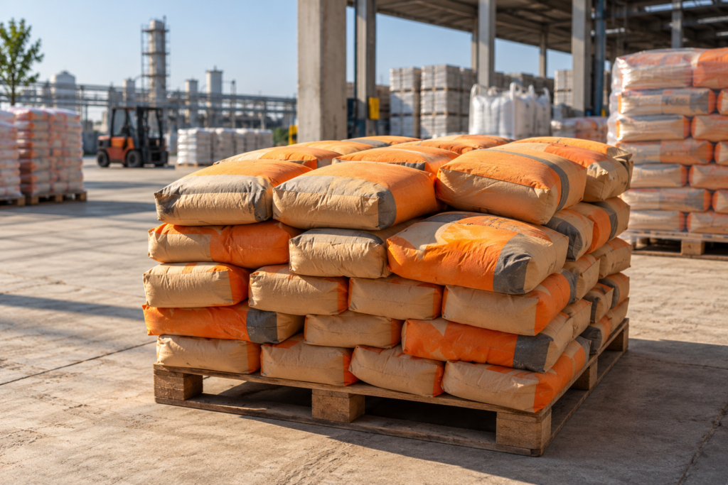 industrial warehouse pallet yard
