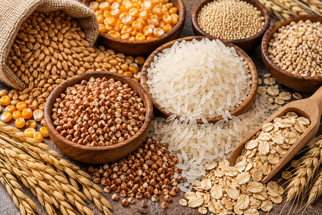rustic grain market still life